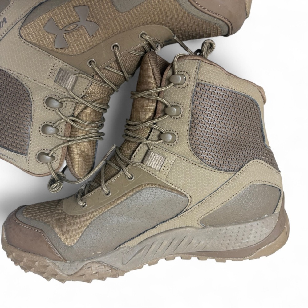 Under Armour Valsetz RTS Tactical Combat Boots Men’s 8.5 Khaki Tan Military - Picture 3 of 8
